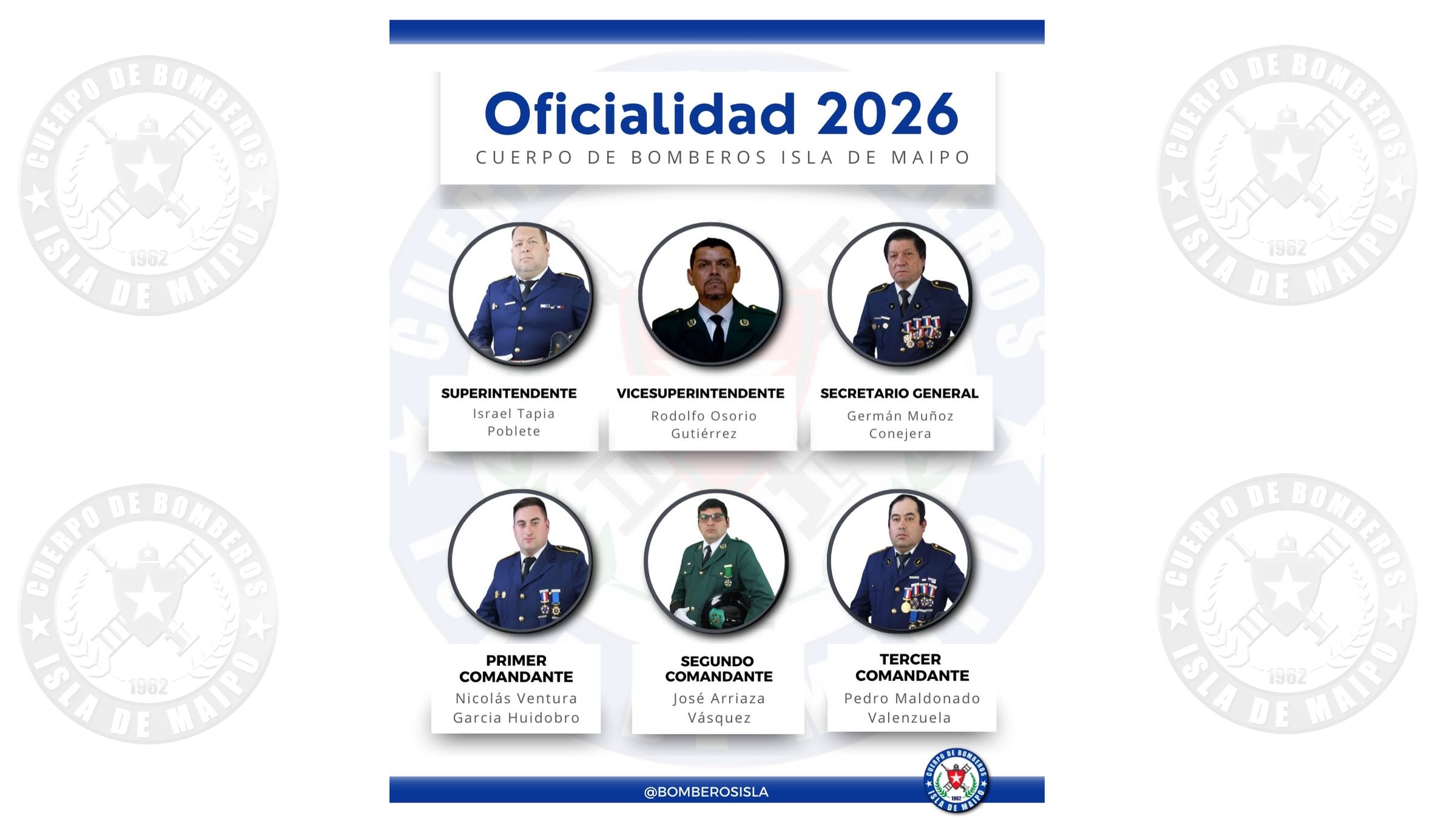 Cuerpo de Bomberos de Isla de Maipo inicia el periodo 2026 con nueva oficialidad institucional